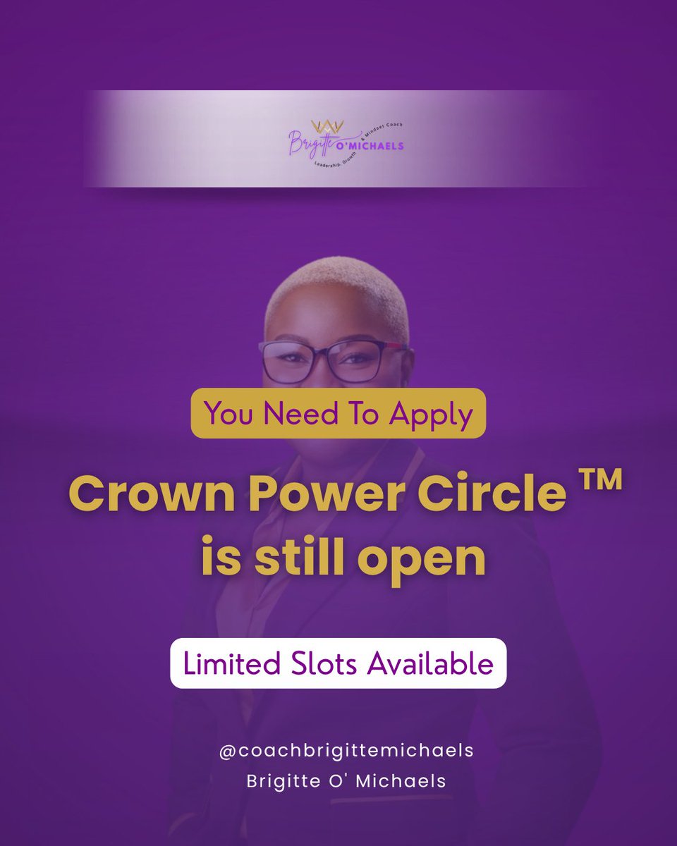 CoachBrigitteM's tweet photo. You don't lack time
You just need the right Circle.

CROWN POWER CIRCLE 
IS ALL YOU NEED TO LEVEL UP

https://t.co/A4frtzm6DF https://t.co/mXCObqJKYW