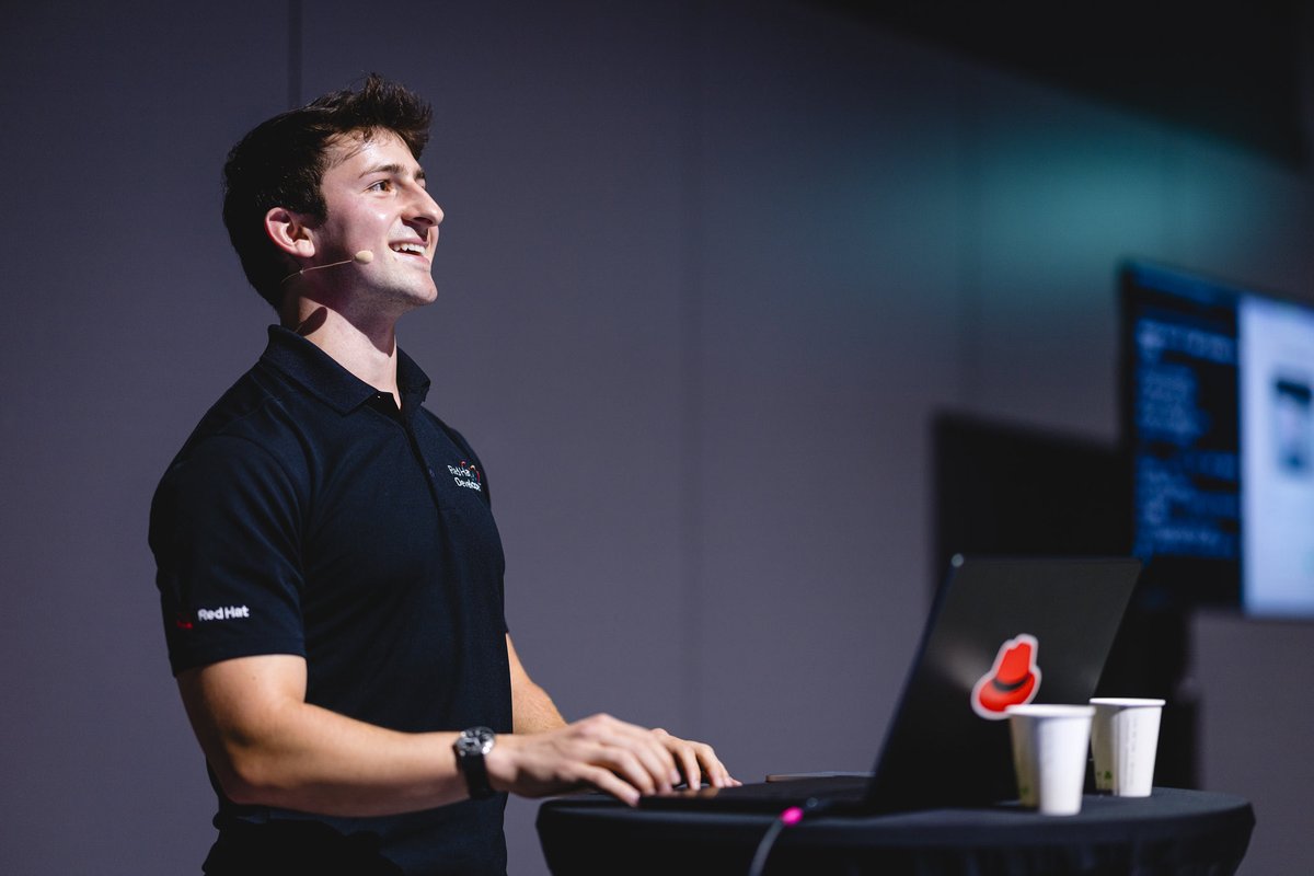 cedricclyburn's tweet photo. Self-hosting LLM’s typically includes a set of requirements for our infrastructure, namely:

🏎️ Hardware accelerators 
⚙️ System & model configuration
📚Specific libraries or dependencies

That’s why at @VoxxedCERN I was honored to demo https://t.co/upqfkipp9I, a project that uses @Podman_io and other container engines to run and serve AI models as OCI images! Wanna see how it works? Full recording linked ⬇️