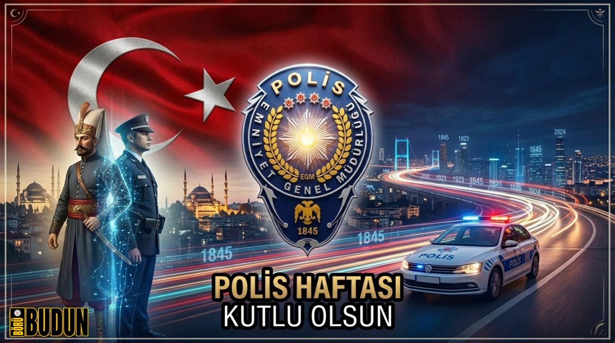 Türk Polis Teşkilatımızın 181. kuruluş yıl dönümü ve Polis Haftası’nı en içten dileklerimizle kutlarız.
Milletimizin huzur ve güvenliği için fedakârca görev yapan emniyet mensuplarımıza başarılar dileriz.
Vatan uğruna can veren aziz şehitlerimizi rahmetle anıyor, gazilerimizi