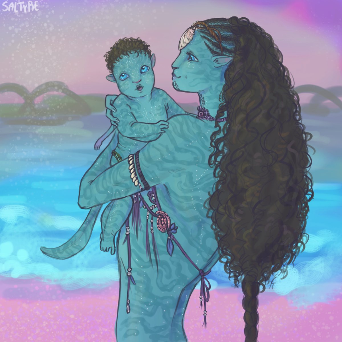 SaltyreArt's tweet photo. Tsireya and Pril in the chunky baby phase

Trying out a different brush https://t.co/wVgD7HQJt3