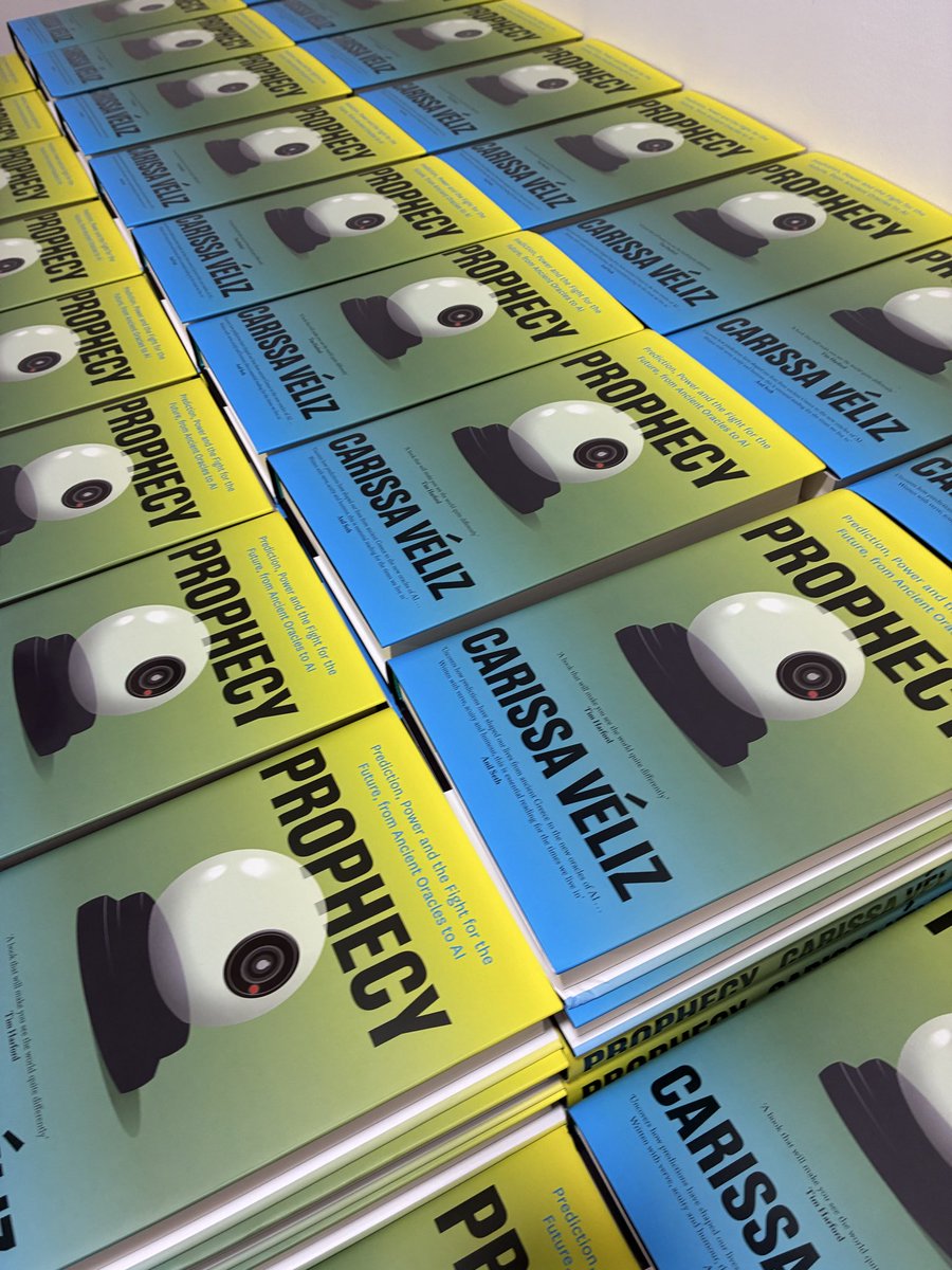 CarissaVeliz's tweet image. Had fun signing copies of #Prophecy for @blackwellbooks in Oxford today! They’ll be available for pre-order online! #authors #books @blackwelloxford