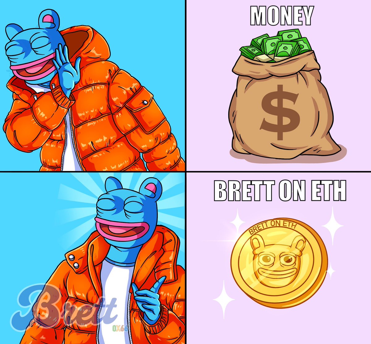 Fun Fact!

Fiat: ♾ (print it forever)

$BRETT: 42,069,000,000 (supply capped)