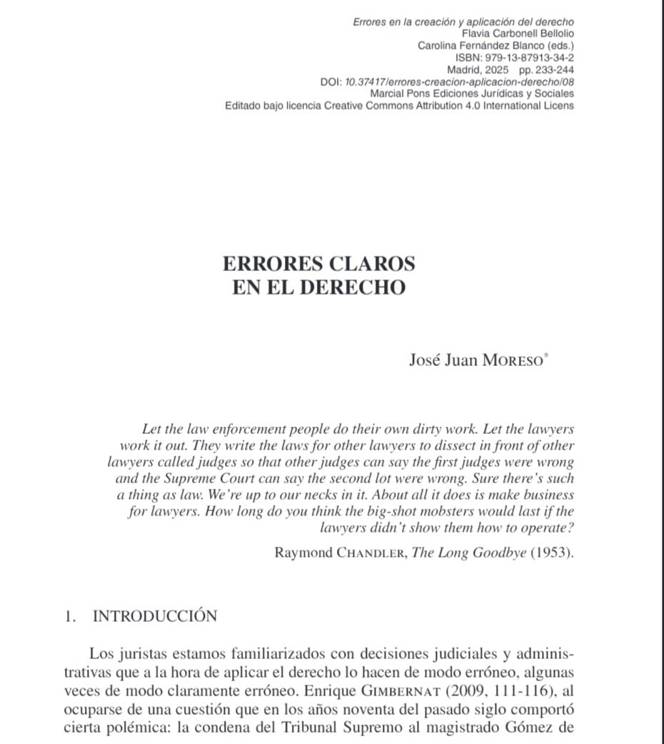 ERRORES CLAROS EN EL DERECHO
José Juan Moreso
Vía <a href="/macavaro17/">Carmen Vázquez</a> ⬇️
marcialpons-openaccess.es/index.php/juri…