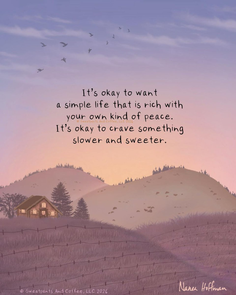 LifeWithJohn's tweet image. It's okay to want a simple life that is rich with peace.
It's okay to crave something slower and sweeter.
~ Don’t worry about what the rest of the world thinks you should want.