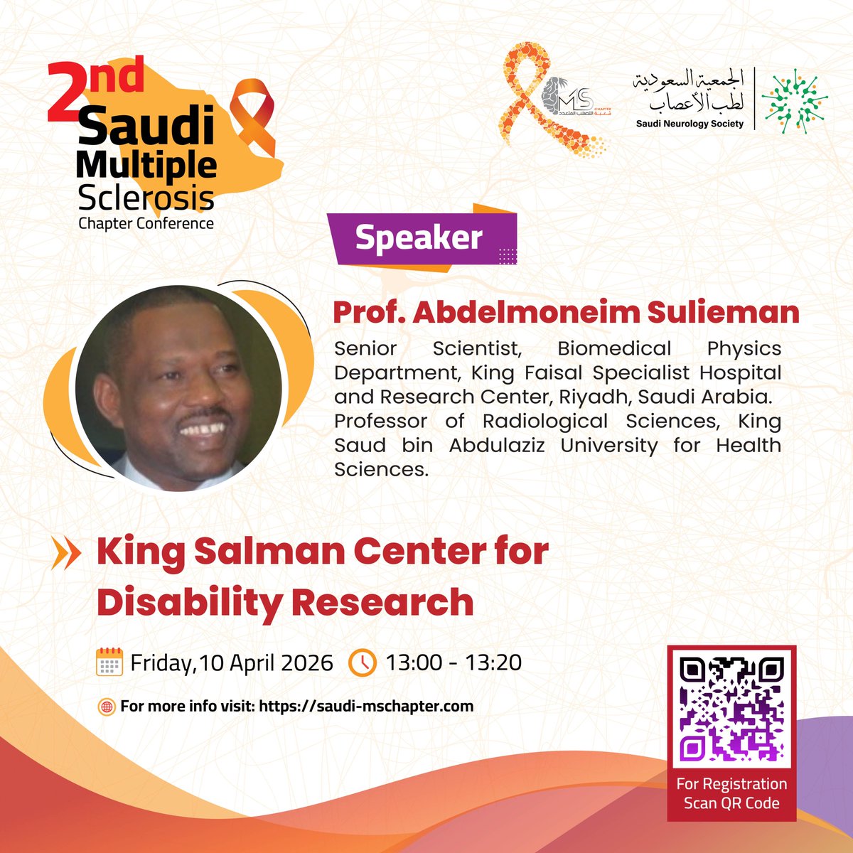 MS_chapter_KSA's tweet photo. ⌛️Few Hours Left!

Join us at the 2nd Saudi Multiple Sclerosis Chapter Conference.

📍Hilton Hotel, Jeddah
📅 10–11 April 2026

🔗Register now: https://t.co/6yqeCkgofB

#MultipleSclerosis #Neurology #MedicalConference #SaudiArabia #MSResearch #SMSCC2026 https://t.co/iCblucSwTO