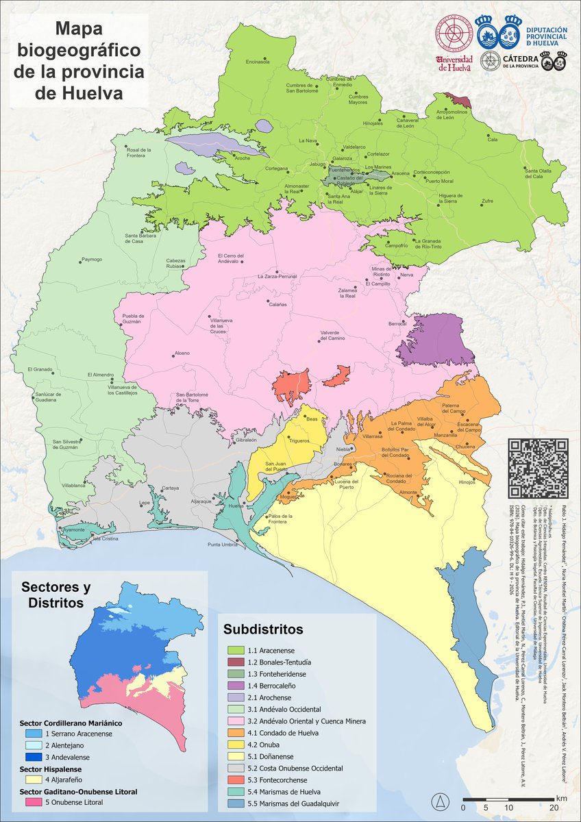 jacehihog's tweet photo. Presentamos el Mapa Biogeográfico de la provincia de Huelva. https://t.co/nftksUNvGp