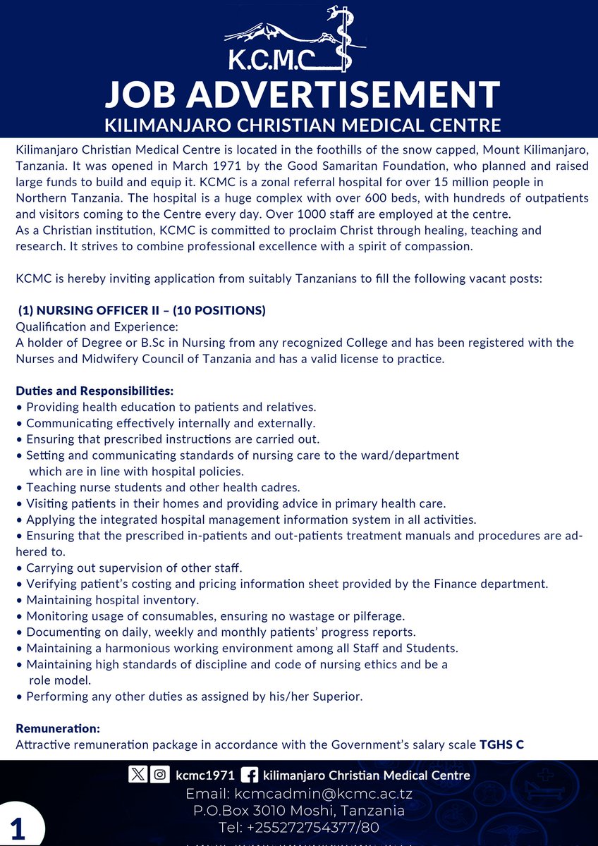 Kcmc1971's tweet photo. JOB ADVERTISEMENT https://t.co/TIBnJxPySp