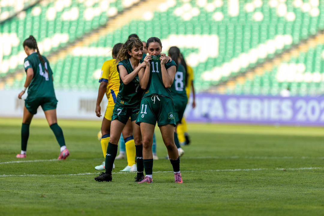 faizanlakhani's tweet photo. The Pakistan women's football team storms to their BIGGEST ever international win, a 8-0 victory Turks and Caicos Islands  in the FIFA Women’s Series https://t.co/XAzhDtpPvX