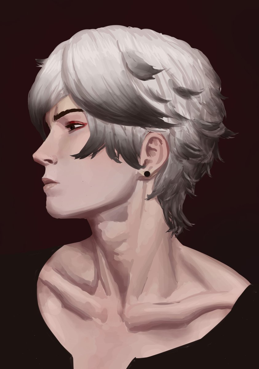 A quick lil portrait I did of my boyo Reu
#originalcharacter #oc #digitalart