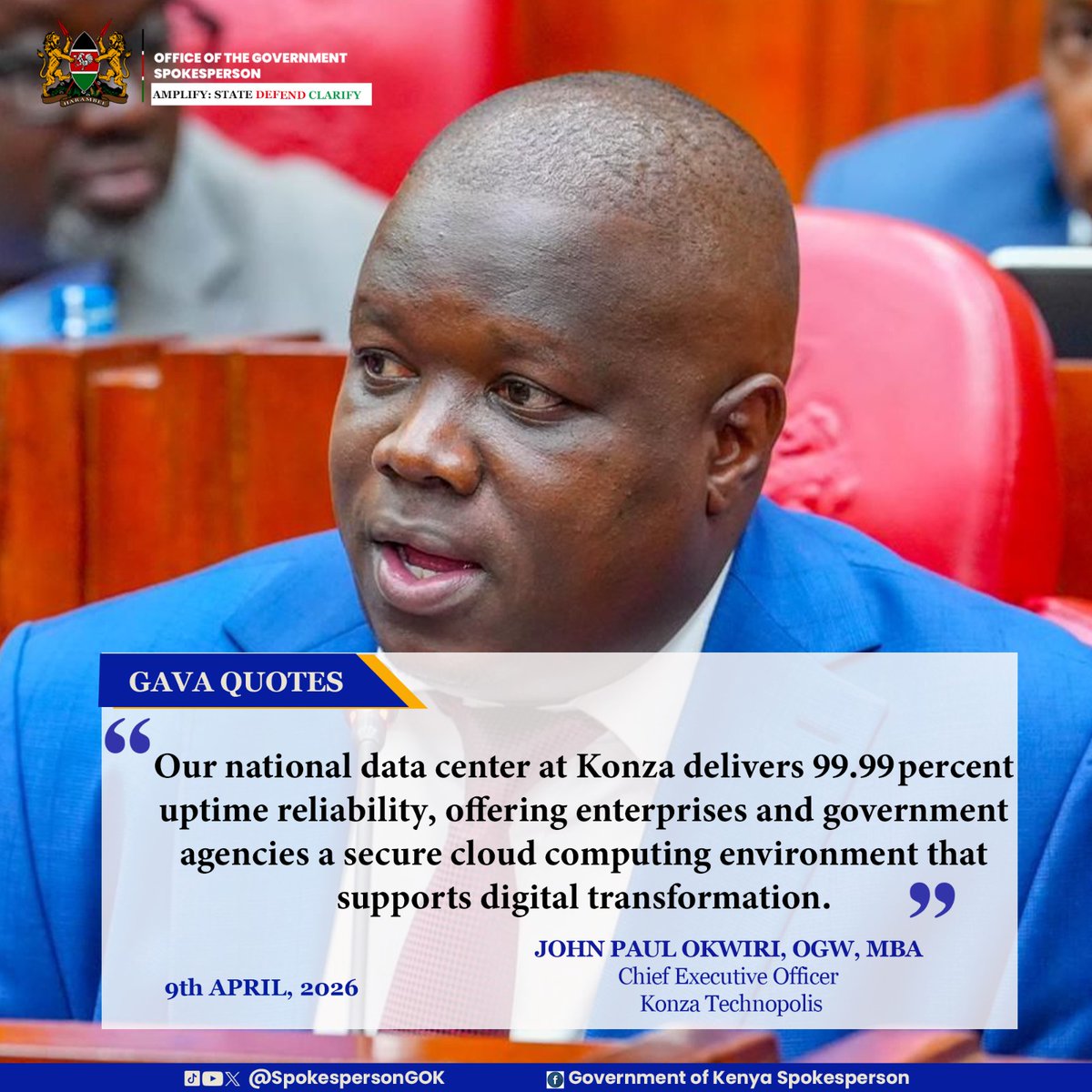 Our national data center at Konza delivers 99.99 percent uptime ...