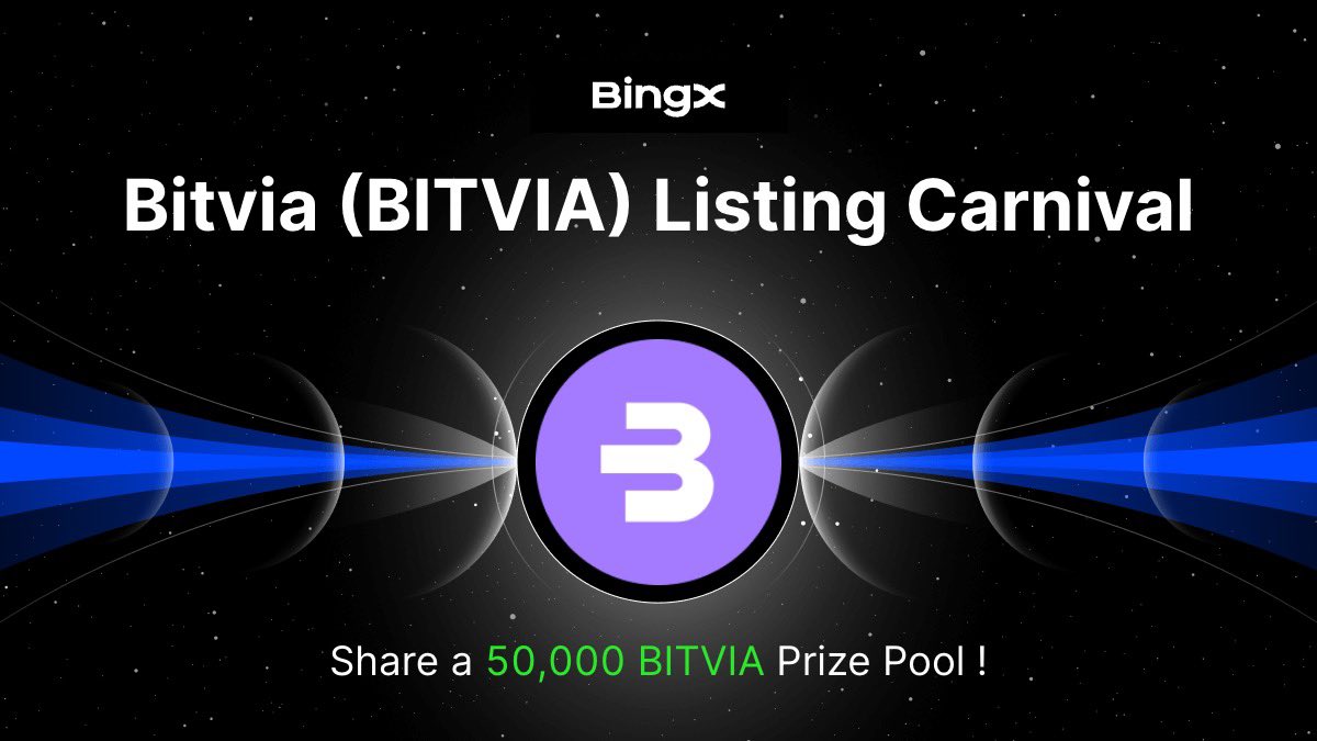 _AmyCable's tweet photo. There is a new opportunity on BingX, and it comes with real rewards.

@BingXOfficial has launched the Bitvia (BITVIA) Listing Carnival, where users can share from a total of 50,000 $BITVIA.

🗓 The event runs from April 8 at 21:00 to April 15 at 21:00 (UTC+8). This means you only have a limited time to participate.

Here is how you can benefit from it.

If you are a new user, you can start small. All you need to do is deposit and trade at least 50 USDT, and you will receive 20 $BITVIA as a reward.

If you want to earn more, you can take part in the trading task.
 When you trade up to $200 in spot, you will qualify to share in the 50,000 BITVIA reward pool. Each user can get up to 500 BITVIA.

This event is designed to reward both new and existing users. The entry requirement is low, and the rewards are worth paying attention to.

Since the event will only last for a few days, it is important to act early. Waiting until the end might mean missing out on the rewards.

👉 You can join the event here: https://t.co/UikAEMA5Zb

If you are already trading, this is a good chance to earn extra rewards.
 If you are new, this is a simple way to get started and benefit at the same time.

Take advantage of it while it is still ongoing.
#BingX