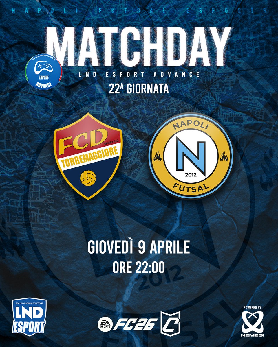 NapoliFutsal's tweet photo. ๐ฎ ๐๐๐๐๐๐๐๐ ๐๐ง๐๐๐๐๐ฌ
๐๐ก๐ ๐ฒ๐ฆ๐ฝ๐ผ๐ฟ๐ ๐๐ฑ๐๐ฎ๐ป๐ฐ๐ฒ | giornata 22
Sporting Torremaggiore ๐ Napoli Futsal
๐ ore 22:00
๐พ live Twitch /NemesiVPC
โพ๏ธ #OrderOverChaos | #TheConsequence | @NemesiVPC https://t.co/Ki9fOLKgCO