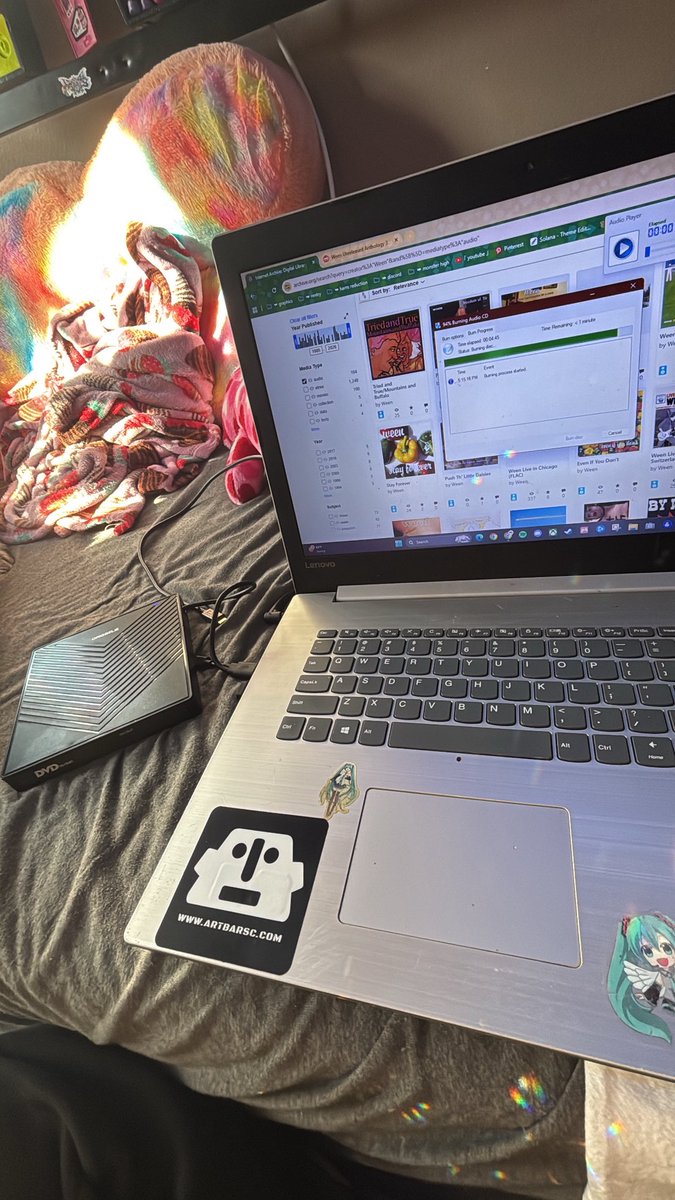 finally getting around to burning cds yippee