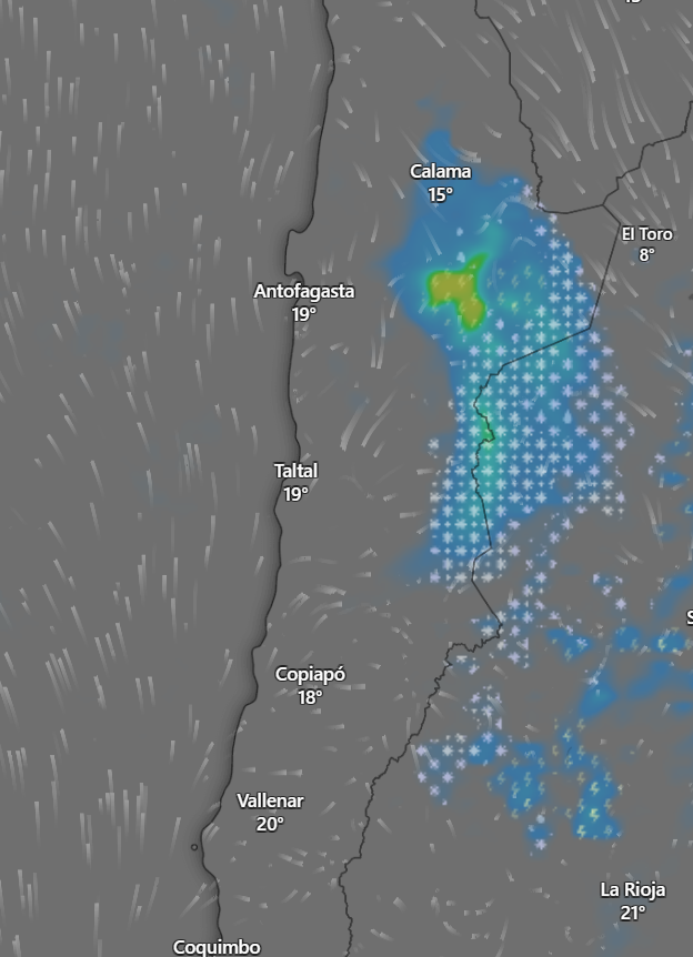 Sepulinares's tweet photo. ⛈️ Baja segregada podría dejar chubascos y tormentas eléctricas entre lunes 13.04.26 y martes 14.04.26 en zonas de Antofagasta y Atacama.

Son fenómenos erráticos, por lo que hay que confirmarlo mientras se acerque la fecha. 

Mejor prepararse, aunque luego se pueda debilitar. https://t.co/3xdHbZwwtD