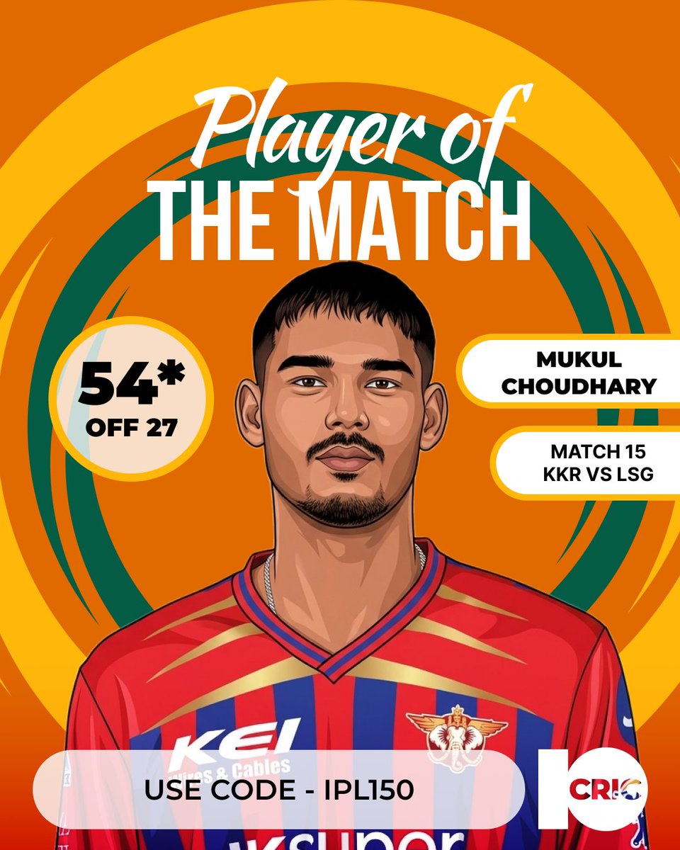 10cric_official's tweet photo. Mukul Choudhary delivers a standout performance under pressure! 🔥🏏
An unbeaten 54 off 27 balls — a perfect blend of power and composure! 💥👏
.
.
.
#PlayerOfTheMatch #Cricket #MatchHero https://t.co/wynnumxS9i