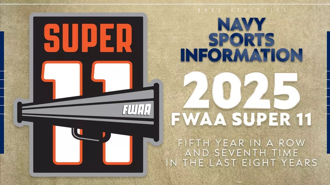 MKellyUSNA's tweet photo. Five straight. Seven of the last eight. Excellence isn’t accidental…it’s built daily. Proud of our @NavyAthletics Sports Information team for setting the standard. #GoNavy #ExpectToWin 
🇺🇸⚓️ https://t.co/wu53usx7Bk
