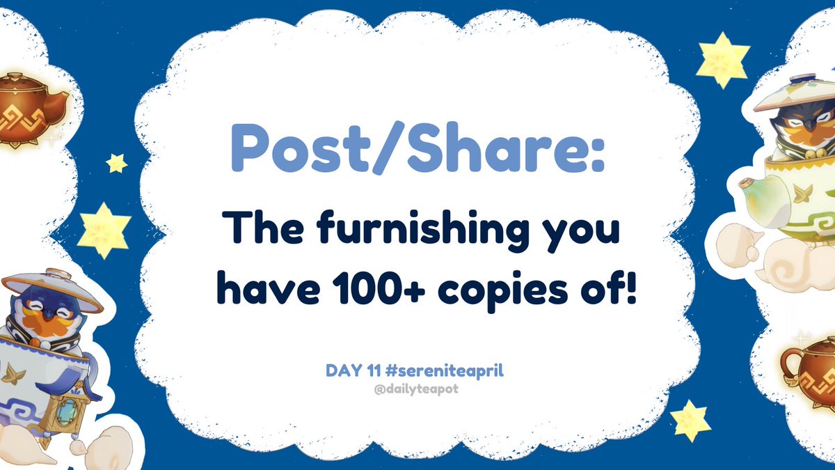 daily sereniteapot 🫖 #sereniteapril event tweet media