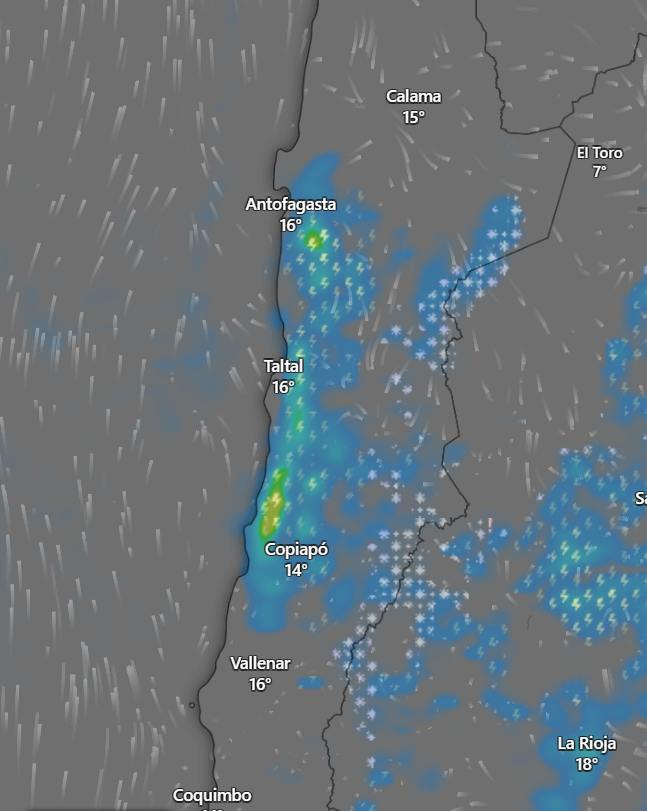 Sepulinares's tweet photo. ⛈️ Baja segregada podría dejar chubascos y tormentas eléctricas entre lunes 13.04.26 y martes 14.04.26 en zonas de Antofagasta y Atacama.

Son fenómenos erráticos, por lo que hay que confirmarlo mientras se acerque la fecha. 

Mejor prepararse, aunque luego se pueda debilitar. https://t.co/3xdHbZwwtD