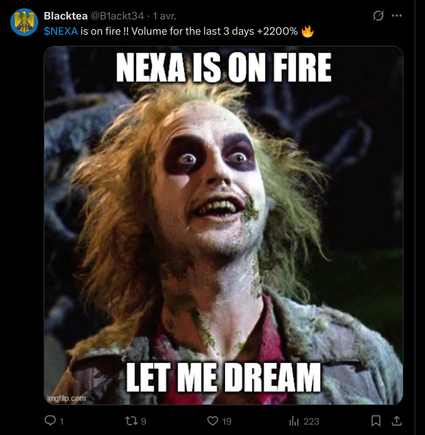 ImGettingHold's tweet photo. 🔸When @NexaMoney team shill #WashTrading and #MarketManipulation, you know it's a really bad sign...

https://t.co/1eX5xLem3Y

$Nexa @BitcoinUnlimit https://t.co/1hlJz1gDOL