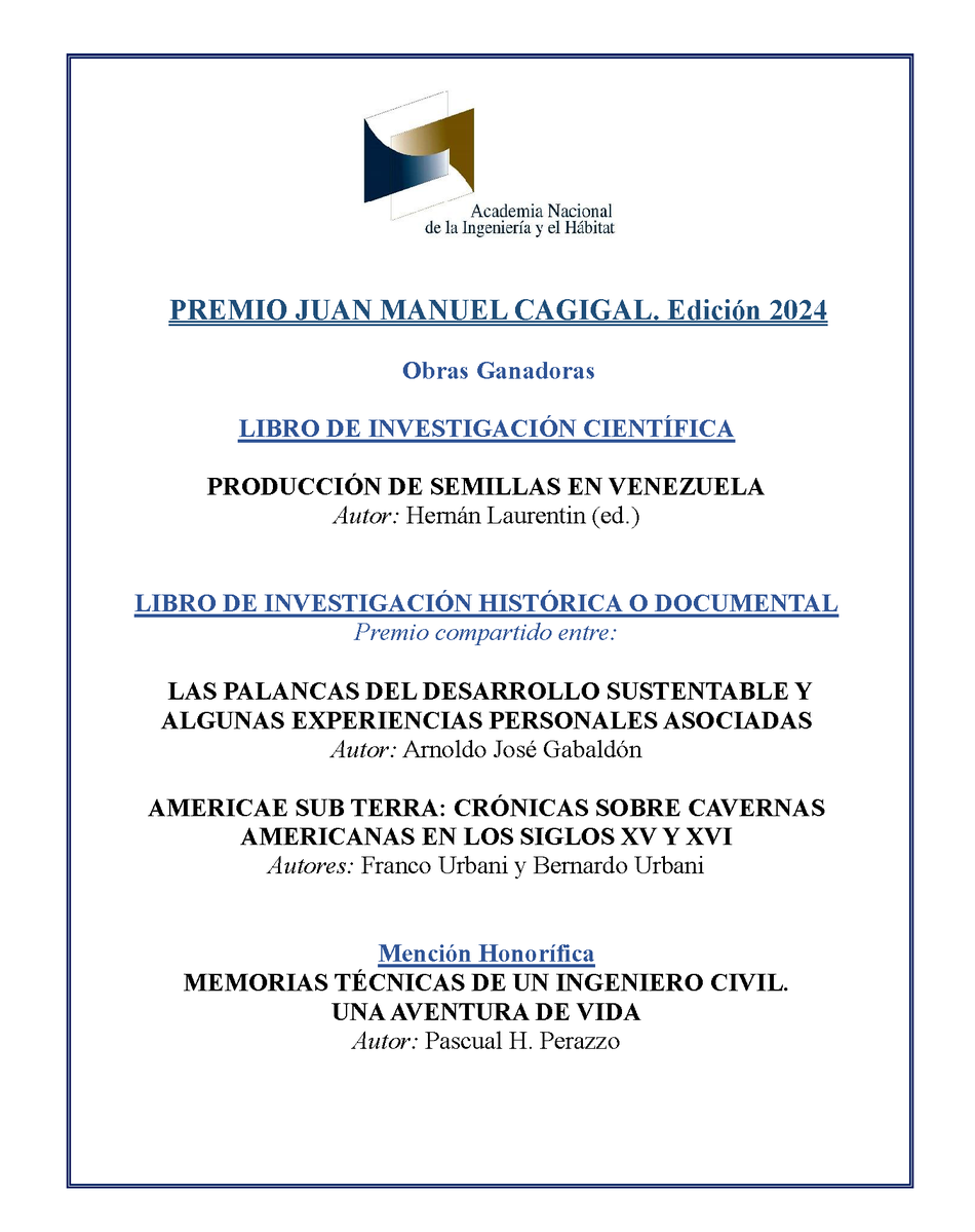 Academia Nacional de Ingeniería y Hábitat - Vzla tweet media