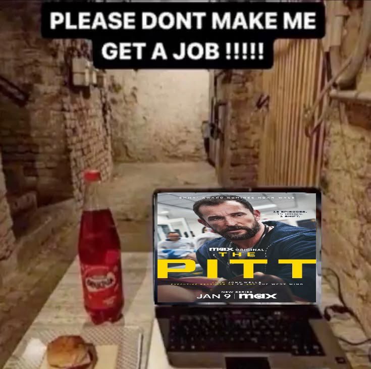 meepabbot's tweet image. happy the pitt thursday #scared