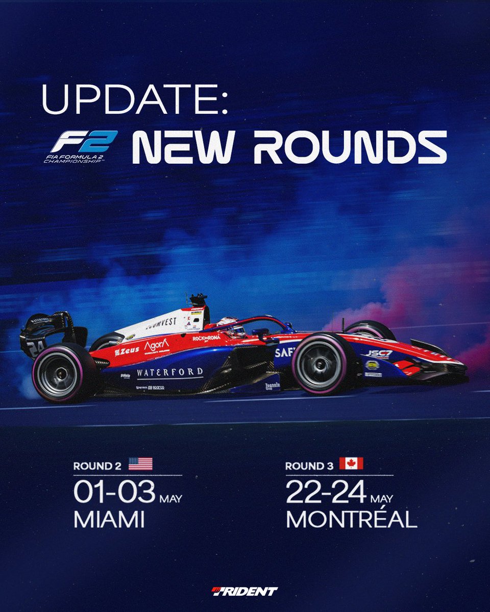 trident_team's tweet image. New @Formula2 track ahead. See you there! ⚡️

#Trident #TridentTeam #TridentMotorsport #F2