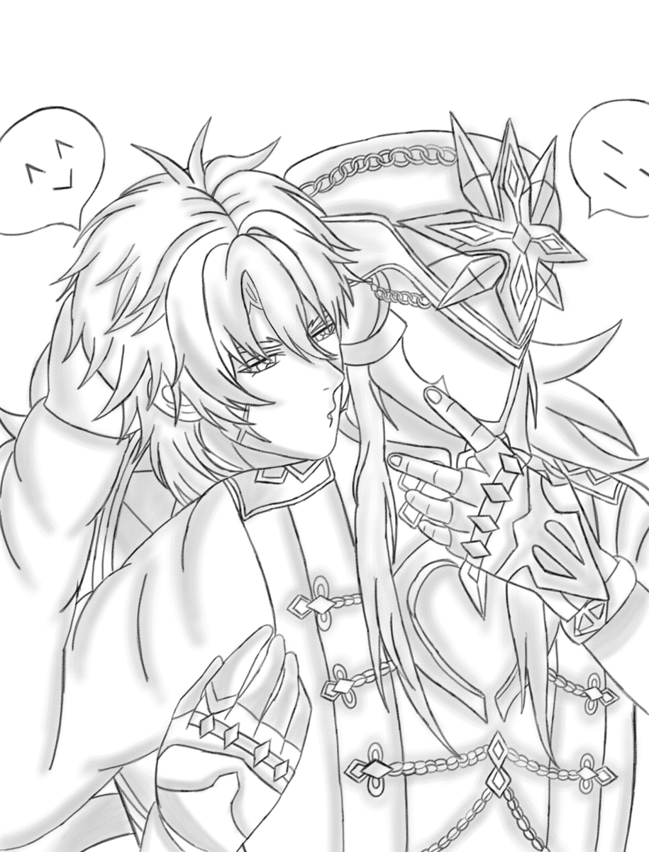 BloodyCrossLuka's tweet photo. Another drawing done.
#Genshin #Genshinlmpact #Varka #Capitano #Varkitano #Capivarka https://t.co/OQyBf8BkHM