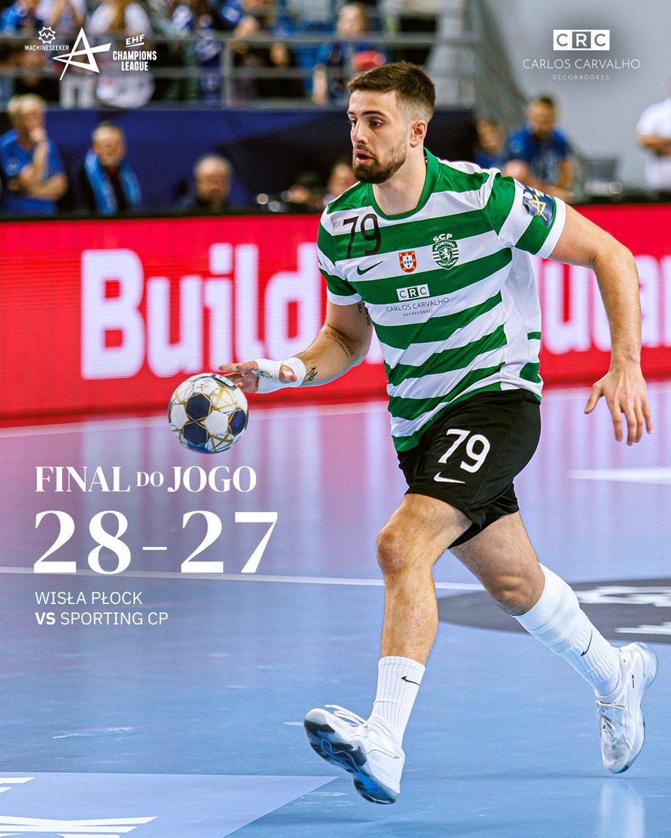 #AndebolSCP | ⏹️ ORGULHO LEONINO 🦁 Os Leões seguem para os 𝙌𝙐𝘼𝙍𝙏𝙊𝙎-𝘿𝙀-𝙁𝙄𝙉𝘼𝙇 da <a href="/ehfcl/">EHF Champions League</a> 💫

🔵 28-27 🟢 // #WPSCP #ehfcl