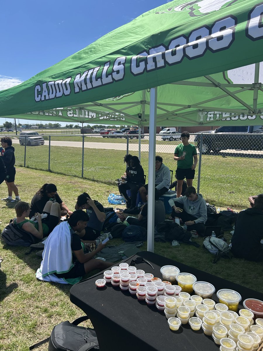 FoxUnleash's tweet photo. The Caddo Mills Track Team wants to give a special thank you to Caddo Mills booster Club @CaddoClub , Sweeney BBQ @sweeney_bbq , Superintendent Luke Allison @luke__allison, Principal Boe Parr @CaddoMillsHS and AD Kodi Crane @KodiCrane for making yesterday possible. @ #UNCOMMON https://t.co/dAuygbckQk