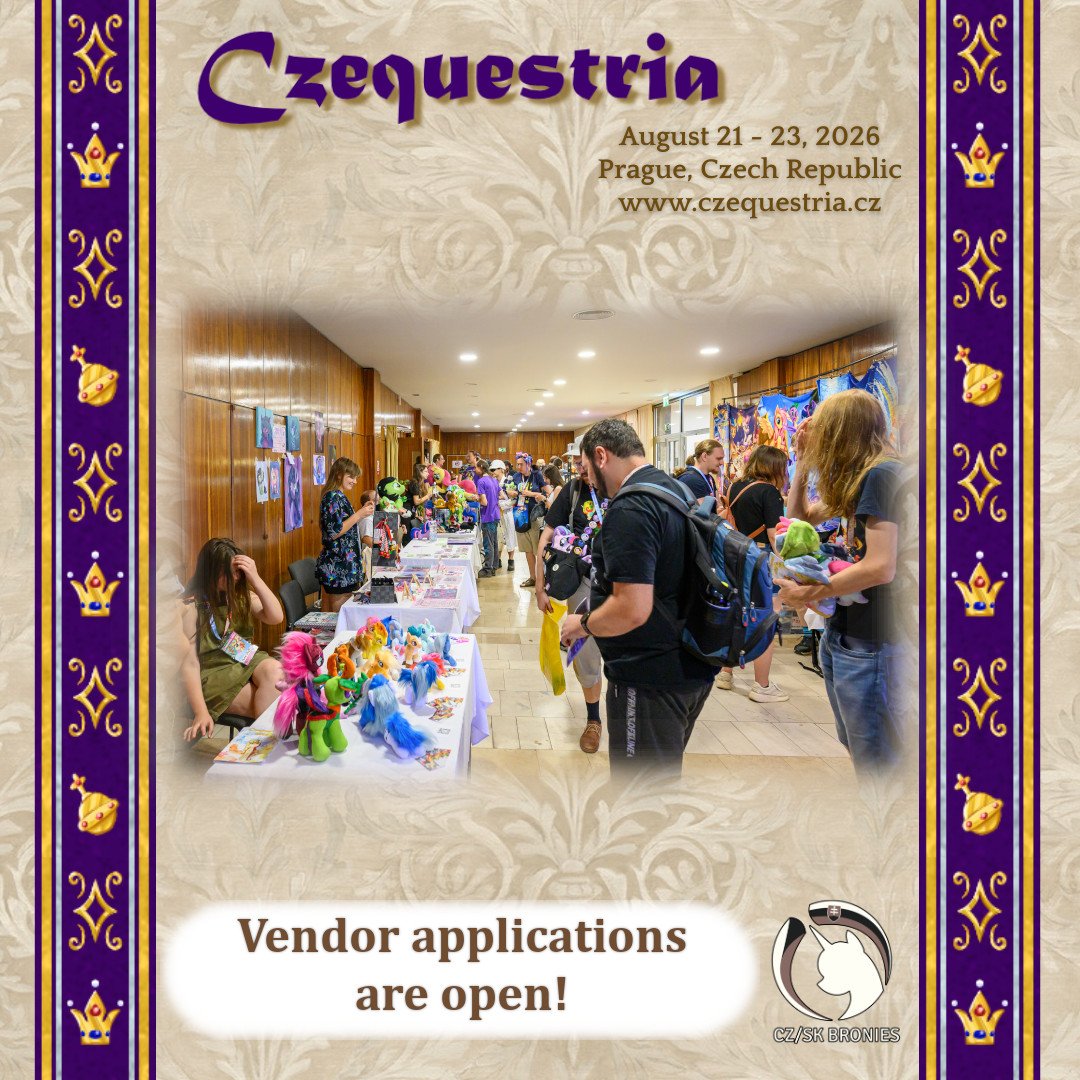 MissLibussa's tweet photo. Trinkets, plushies, souvenirs... We love seeing vendors at @Czequestria!

Do you want to showcase and sell your goodies during the convention?

You can apply now! 

https://t.co/n5vW3zuv6e https://t.co/f3mEhaldmp