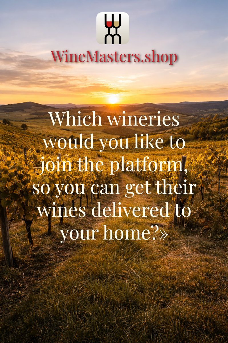 winemasterstv's tweet image. Tag your favourite boutique wineries in Europe and win €200 of store credit!
Visit WineMasters.shop to buy directly from boutique wineries.
#winemastersshop #wineindustry #independent
