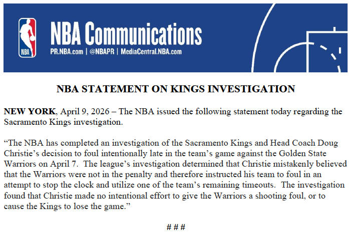 NBA Communications tweet media