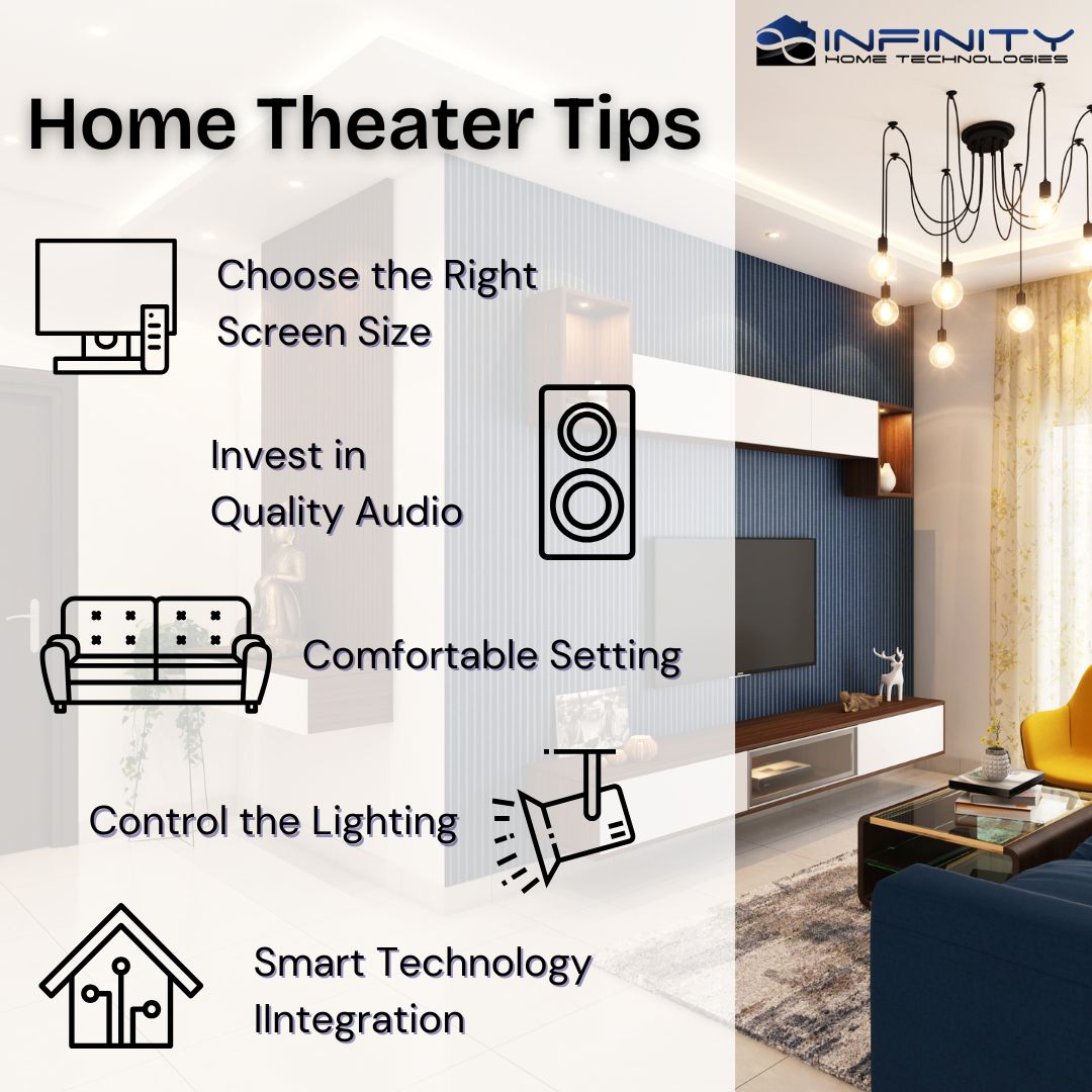 InfinityHomeTec's tweet photo. Ready to elevate your movie nights? 🎥✨ Here are 5 essential tips to create the perfect home theater experience:

1. Choose the Right Screen Size: Ensure your screen fits your room and viewing distance for optimal enjoyment. https://t.co/hlLtWvSFC8
