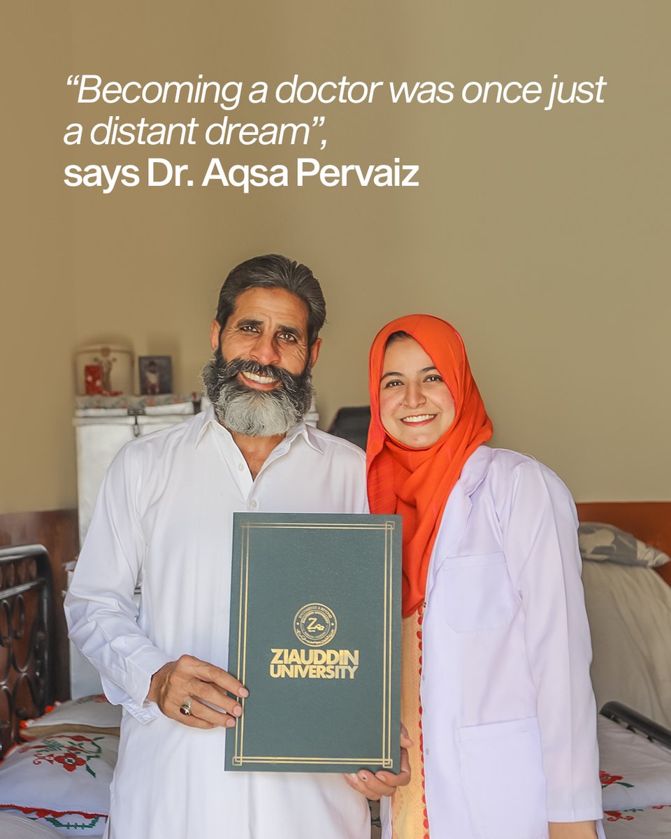 TCFPak's tweet photo. Meet Dr. Aqsa Pervaiz, a proud TCF alumna from Bhittaiabad Campus in Karachi; she is a first-generation doctor whose journey is a powerful reminder of what education can make possible.
#TaleemSeBadlayZindagi #ChangeBeginsWithEducation #TCF https://t.co/2sLhCM9iIH