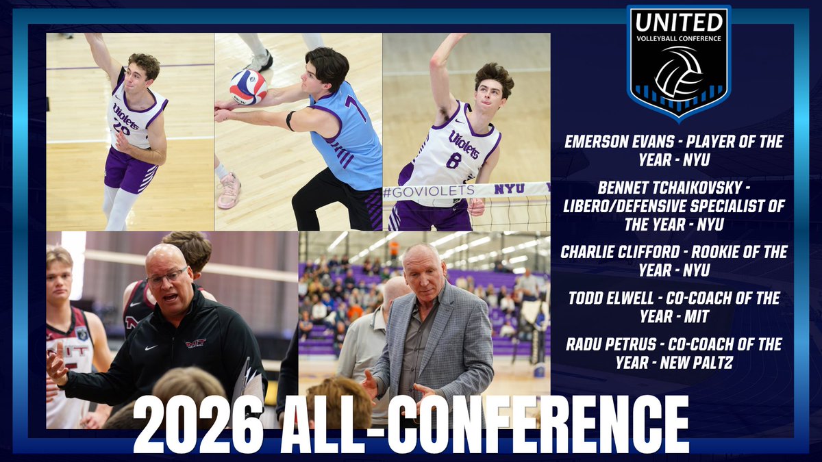 TheUVC's tweet photo. UVC Announces 2026 Individual Awards and All-Conference Selections
https://t.co/HbPSl1YAjg https://t.co/ouertH528P