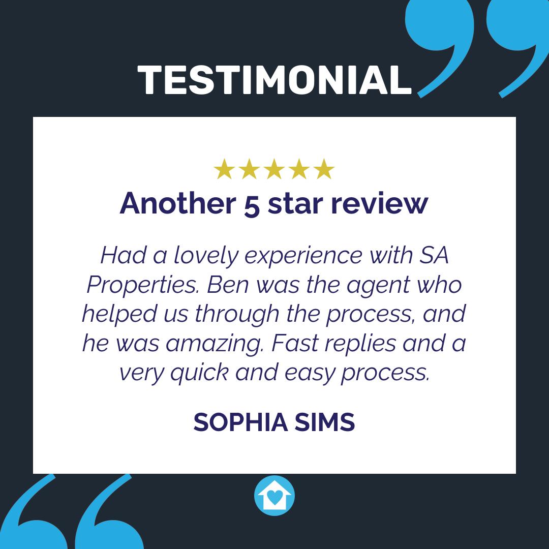 sapropertysales's tweet image. ⭐️⭐️⭐️⭐️⭐️ A big thank you to Sophia Sims for sharing your experience. We’re glad to have met your expectations!
🏡 #PositiveFeedback #ClientTestimonials #HighStandards