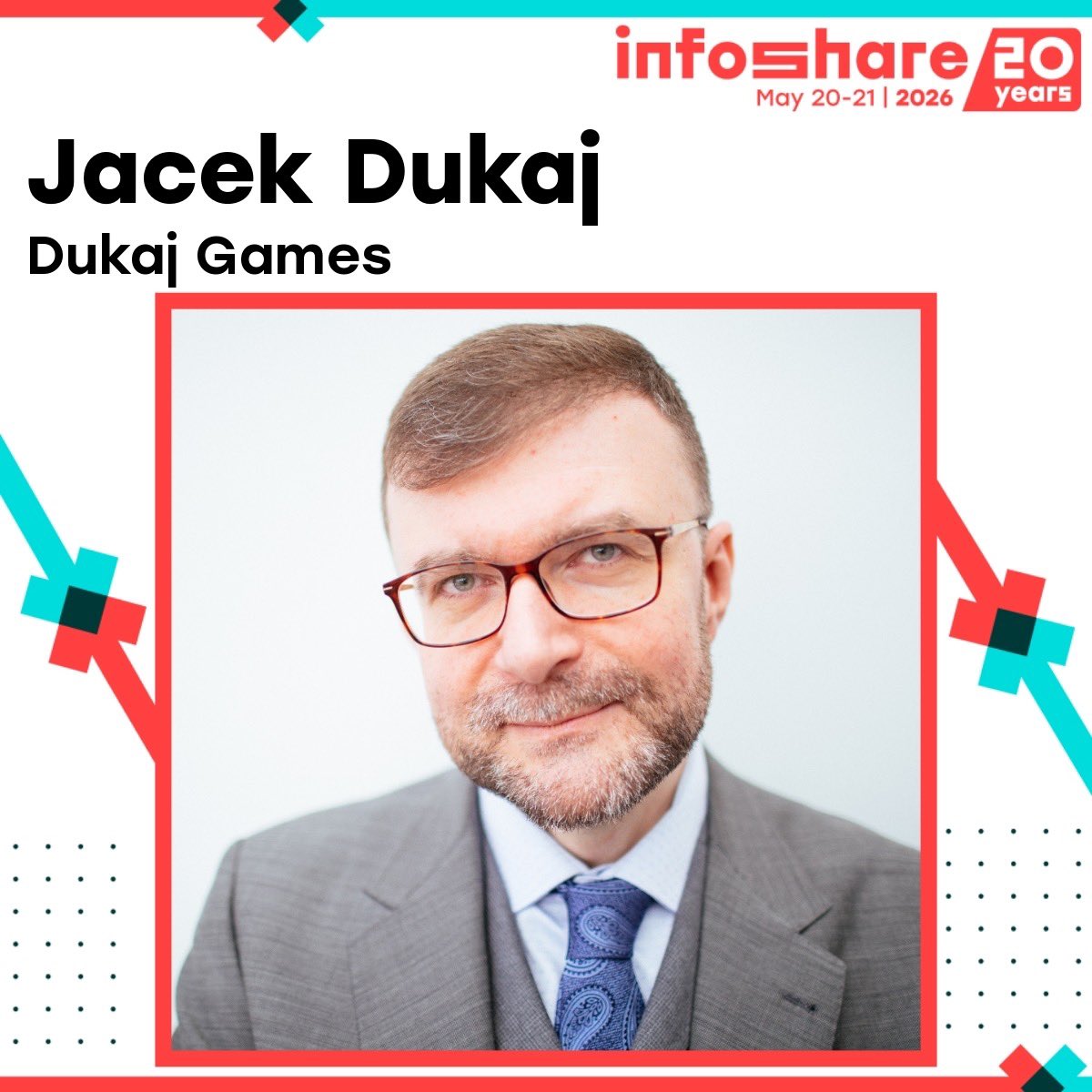 Dukaj_Games's tweet photo. We are pleased to invite you to Gdańsk for the @infosharepl ❗️ Jacek Dukaj will be a speaker on May 20th. 

More details👉 https://t.co/Fv6AZaexlV https://t.co/GAN7uQLRpV