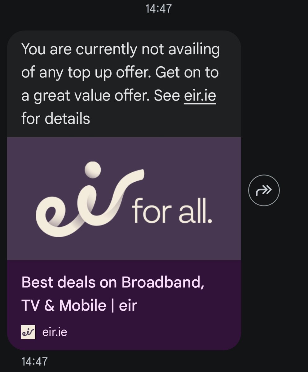 VulcanMonk's tweet photo. @eircare I've been on the same prepay plan since the Meteor days. Didn't get my monthly text telling me to top up today, and now I'm being told I'm not on any plan. Help! https://t.co/iNIOtr1caJ