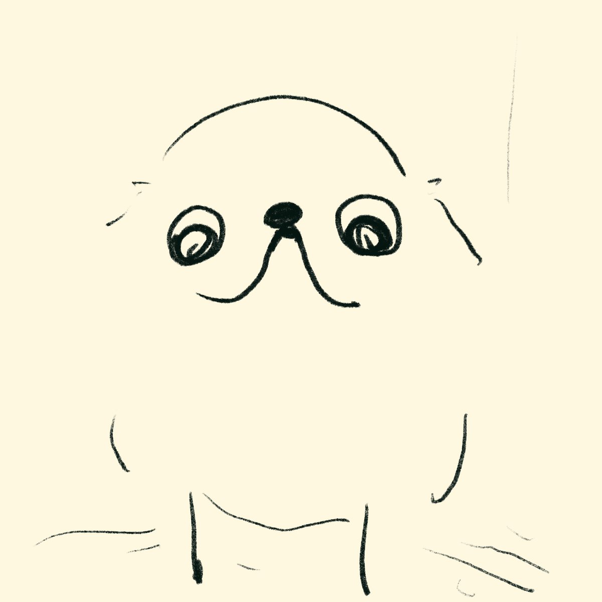 スケッチ 朝起きた時の視界