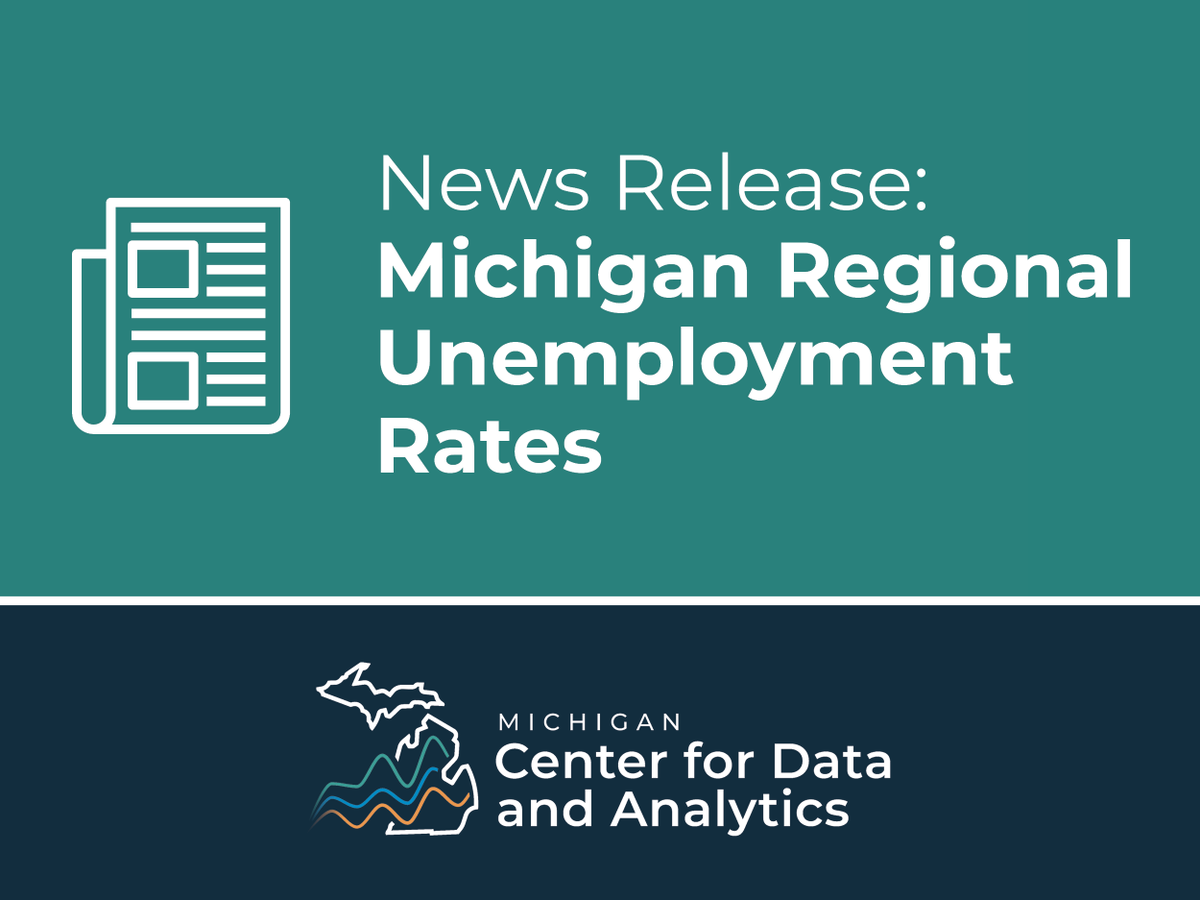 MiDataAnalytics's tweet photo. “Michigan regional labor markets exhibited seasonal unemployment rate increases between December and January” said Wayne Rourke, labor market information  director. “Regional payroll jobs decreased over the month.”  https://t.co/x8bnGhOQEF https://t.co/7FQOEe2Zhd