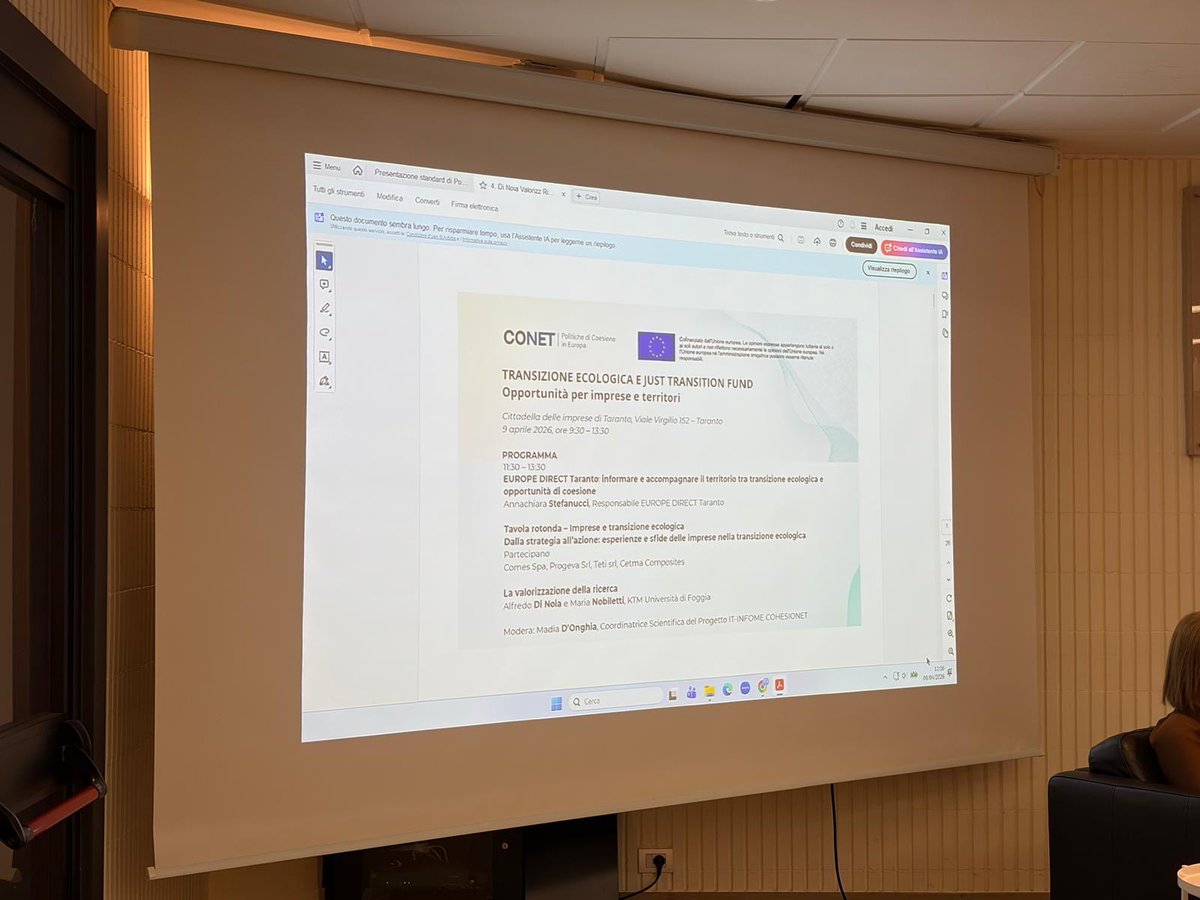 GrantOffice_FG's tweet image. Oggi a #Taranto incontro alla #CameradiCommercio sulla sinergia pubblico-privato sostenuta dai fondi di coesione #RegionePuglia su come sviluppare la crescita economica e la riduzione dei divari territoriali in Italia, specialmente nel Mezzogiorno 

#Unifg #CityNews