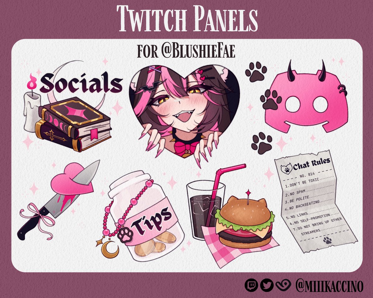 custom panels for #BlushieFae 🐾