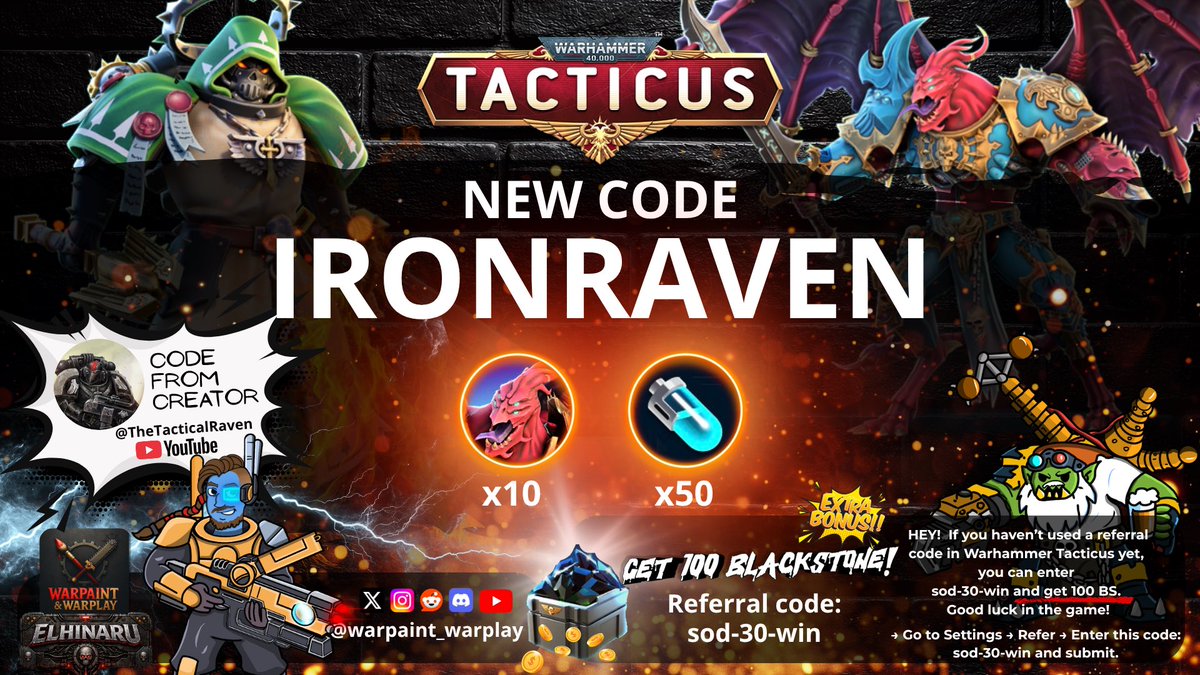 Warhammer Tacticus. Warpaint_Warplay by ELHINARU tweet media