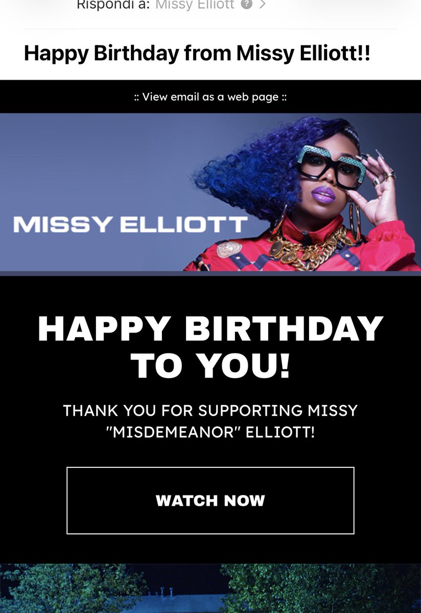luigischettini's tweet photo. The best bday wishes on this day 😄🔥✨ @MissyElliott https://t.co/K7pUkgqHsb