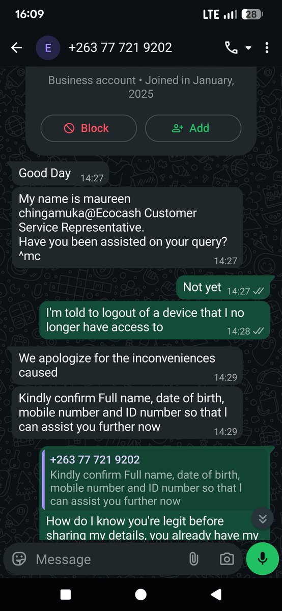 mhiniamos's tweet photo. @EcoCashZW No one is Helping it's now 3 hours later https://t.co/tZEj7fvqex