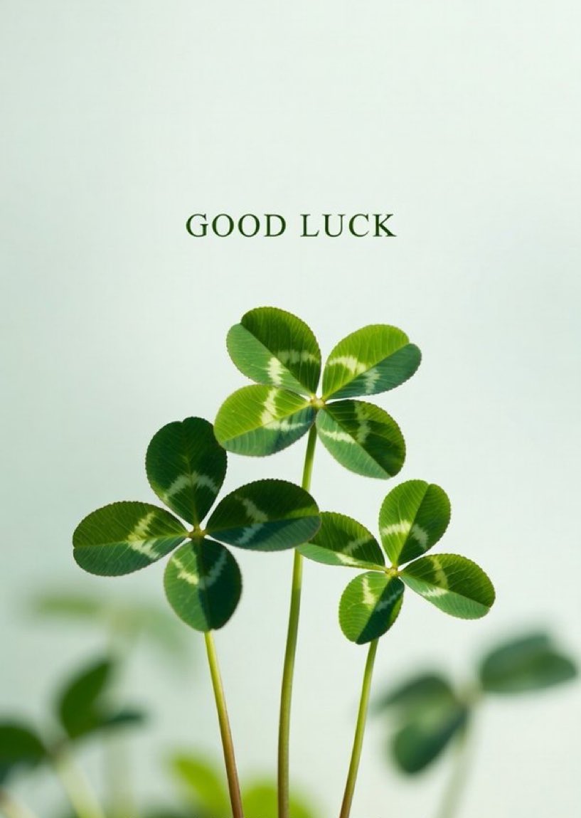 Luck will find you 🍀🍀