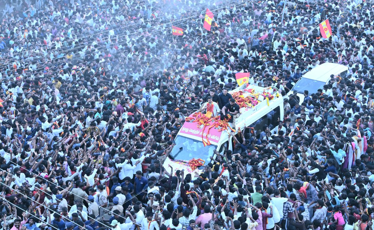 iamVsatheesh's tweet photo. 🚨VOTER TURNOUT
PUDUCHERRY POLLING UPDATE
2011 – 86.19%
2016 – 84.08%
2021 – 83.42%
🚨2026 – 89.25% Record Polling🔥🔥
Breaking all records🔥
TVK Vijay wave is real 🚀
TVK, TVK, TVK, TVK
#TVKVijay #ElectionWave #Puducherry #Election2026 #தமிழகவெற்றிக்கழகம் #VijayWaves https://t.co/NFu7WNyKkm