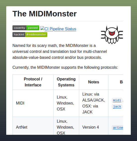 tom_doerr's tweet image. Translates between MIDI, ArtNet, and OSC protocols

github.com/cbdevnet/midim…