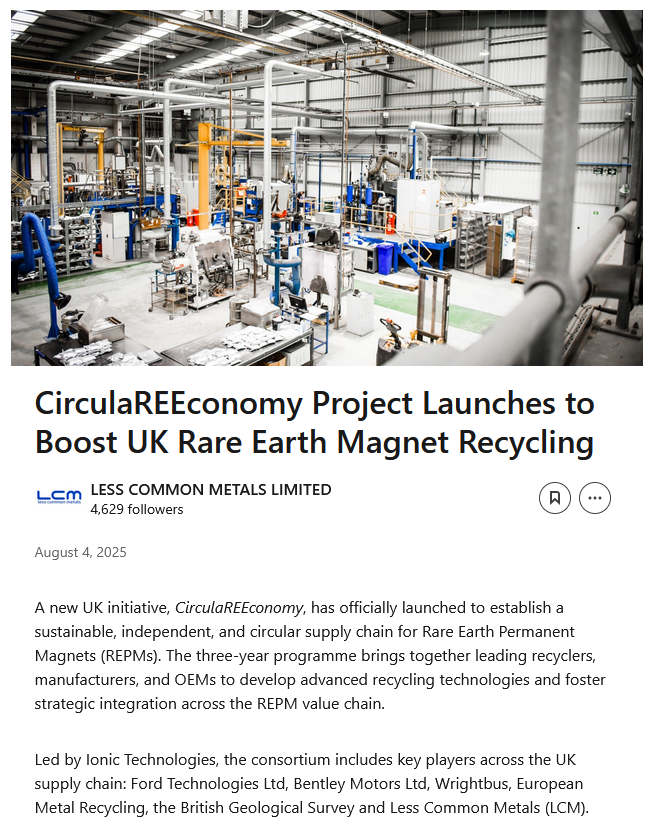 ⚗️ NdPr DyTb | REO Analyst 🧲⭐ tweet media