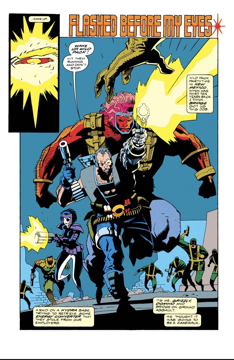 Daily_Cable's tweet image. Cable and the Wild Pack in X-Force #7 
Killer art by @artofmmignola 

#Cable #marvel #marvelcomics #art #comics #90scomics #90smarvel #90sxmen #comicart #xmen #xforce #mutants #90s #dailyCable #Cableaday